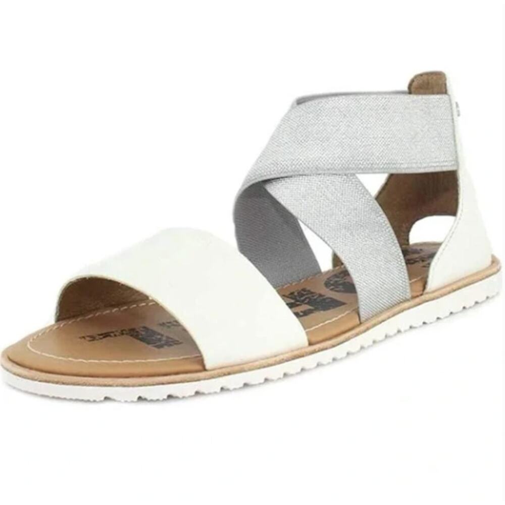 SOREL Ella Gladiator Sandal White Sz 12 $129